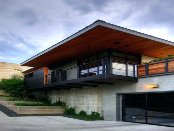 Villa minimalis dengan ruang bawah tanah